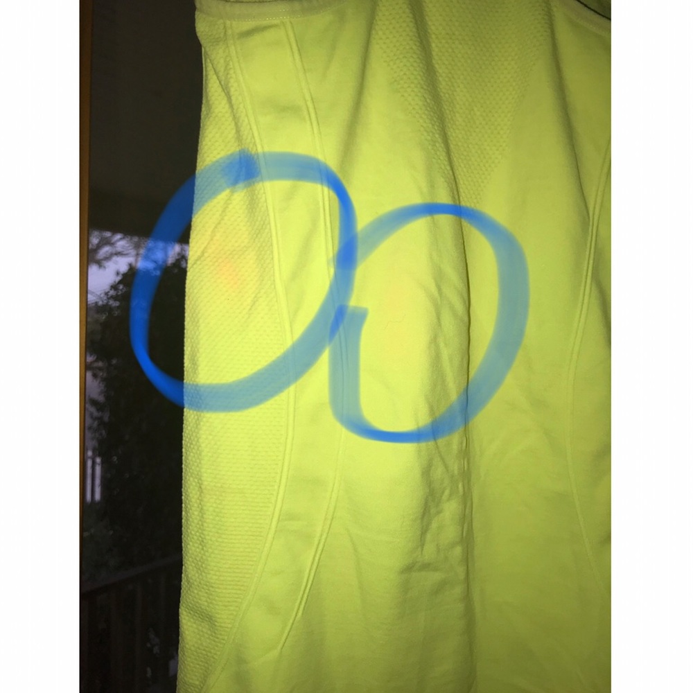 Neon Yellow Sleeveless Champion Workout Top - Picture 5 of 7